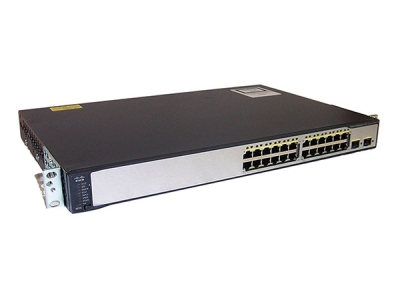 Cisco Catalyst 3750v2 24x poe 2x gigabit sfp l3 switch